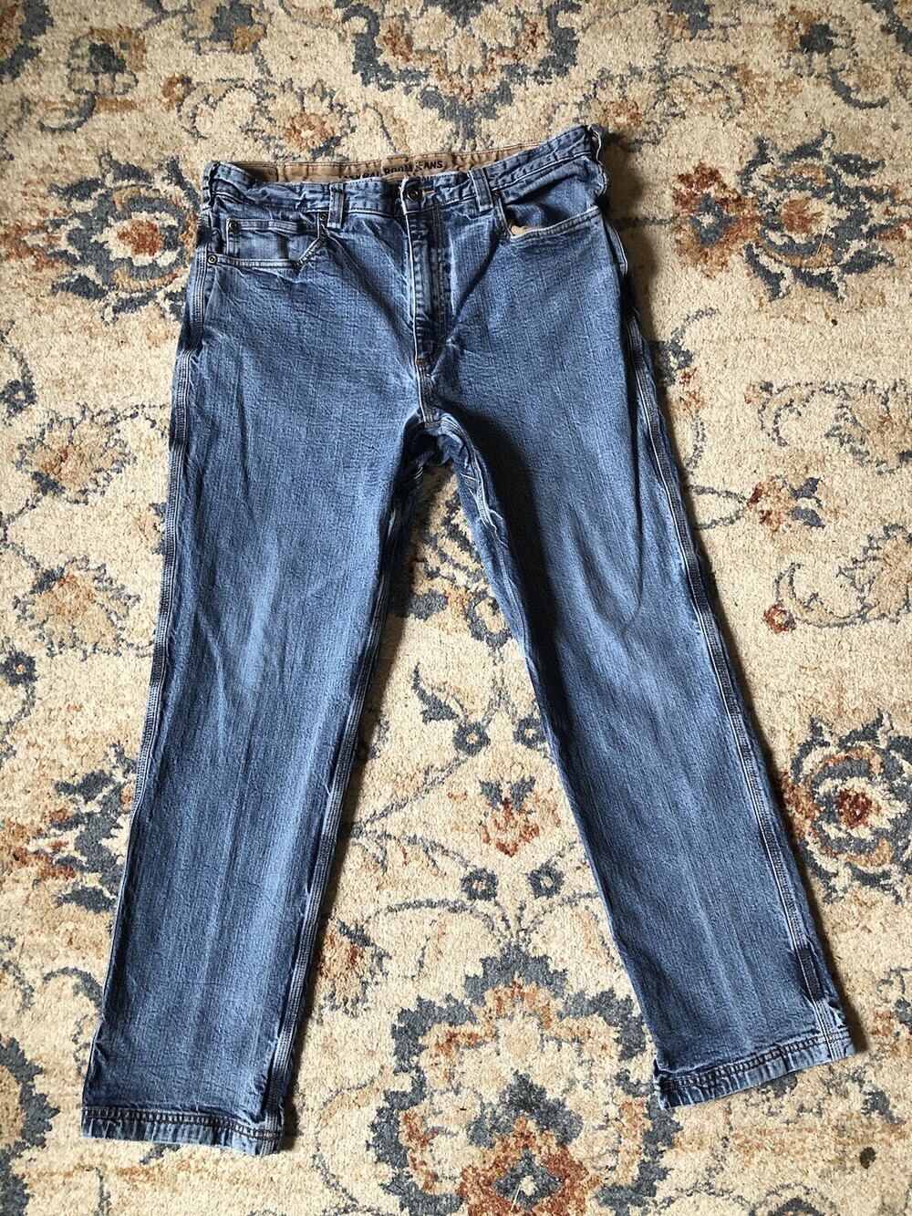 Duluth Trading Ballroom Double Flex Jeans Men's Size 35x30 Relaxed Fit Blue